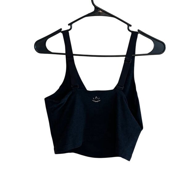 Beyond Yoga Spacedye Always On Cropped Tank Top Longline Sports Bra Navy Size S - Picture 3 of 7